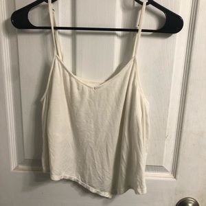 White Tank Crop Top